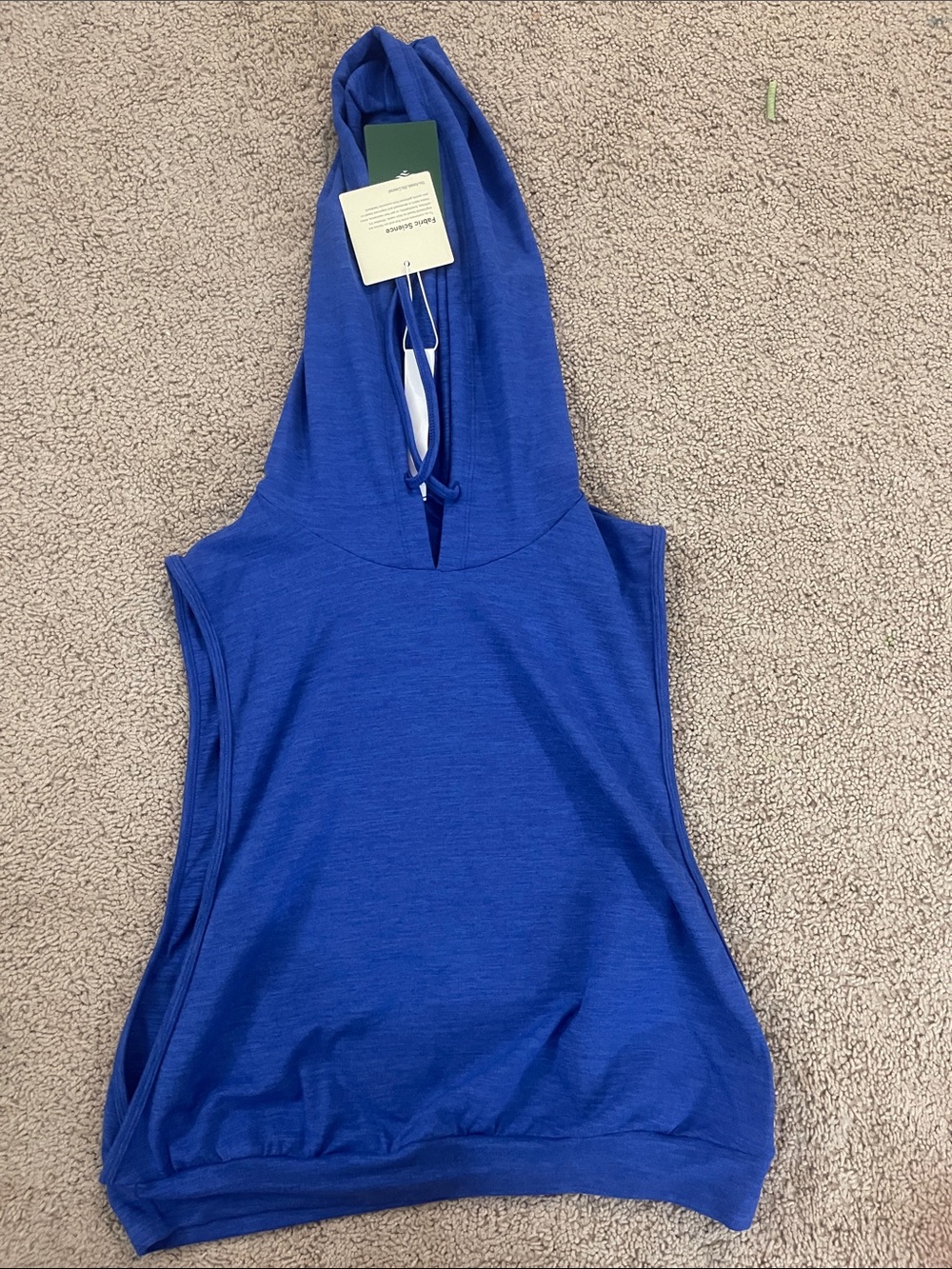 HALARA Sleeveless Hooded Tank - Blue